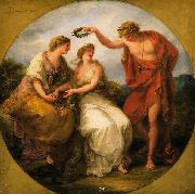 Angelica Kauffmann Beauty Directed by Prudence, Wreathed by Perfection oil painting reproduction